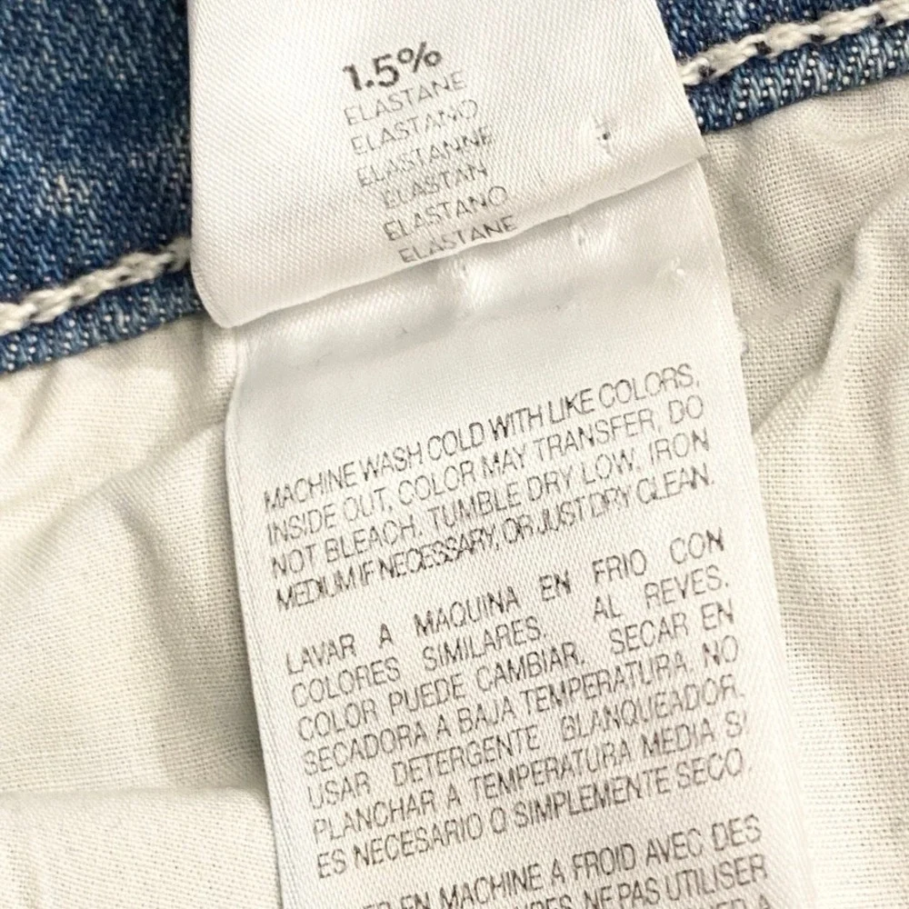 MOTHER The Rascal Ankle Chew Jeans Learning to Hula Distressed Straight Crop 26